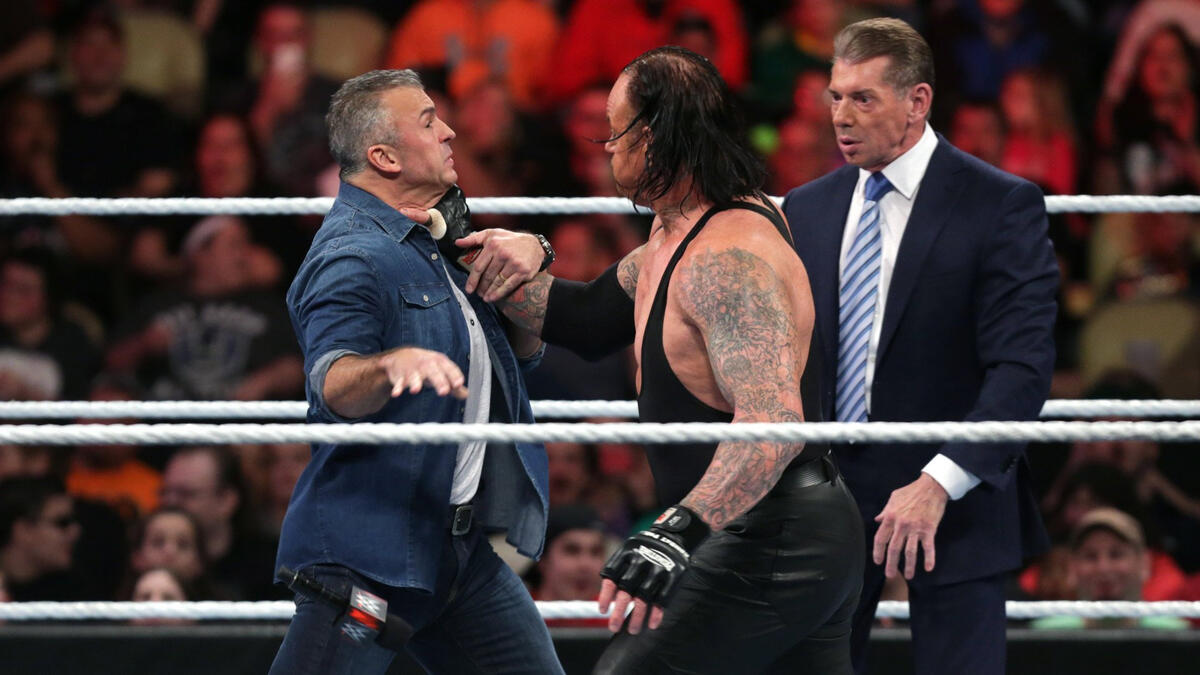 Shane McMahon fights back against The Undertaker Raw, March 14, 2016 WWE