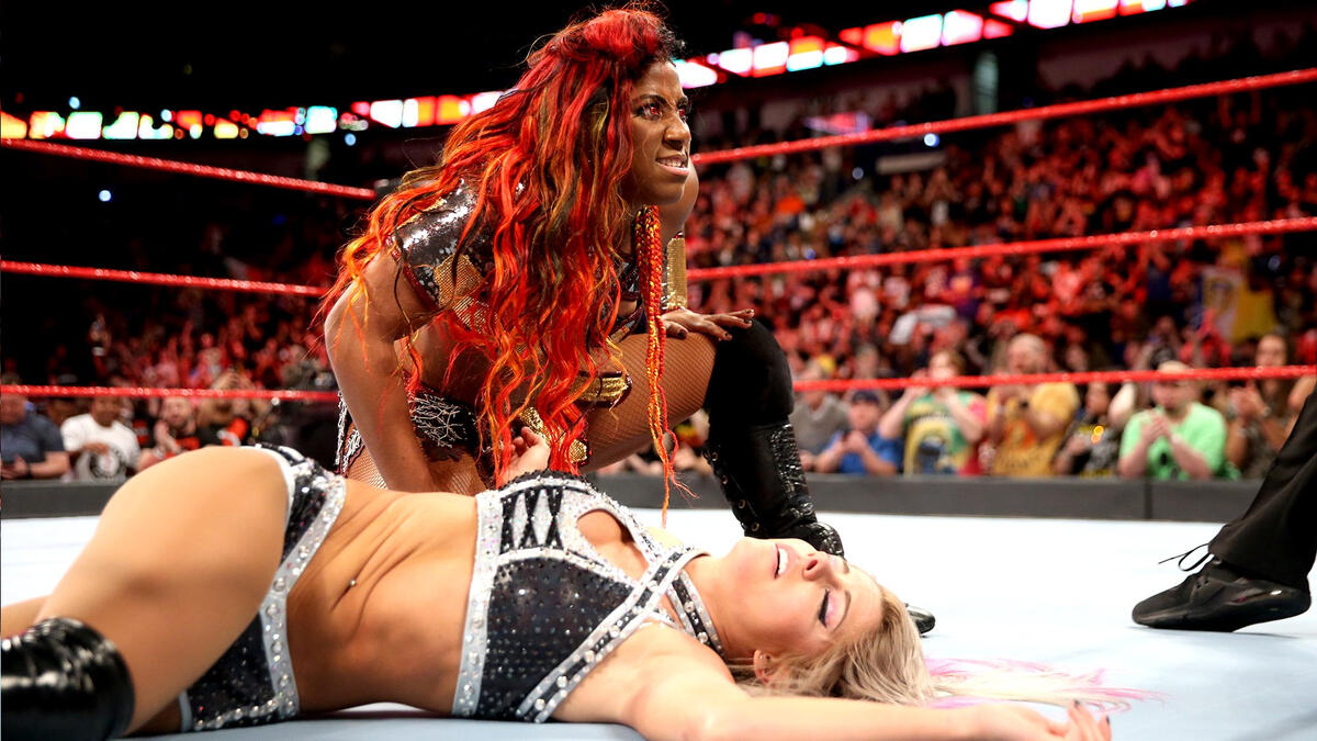 1200px x 675px - Ember Moon makes her Raw debut and teams with Nia Jax against Alexa Bliss &  Mickie James: Raw April 9, 2018 | WWE
