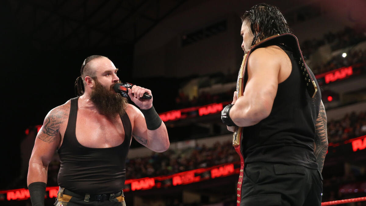 Roman Reigns and Braun Strowman call out Brock Lesnar: Raw, Sept. 17 ...