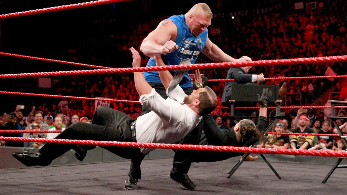 Brock Lesnar wreaks havoc on 