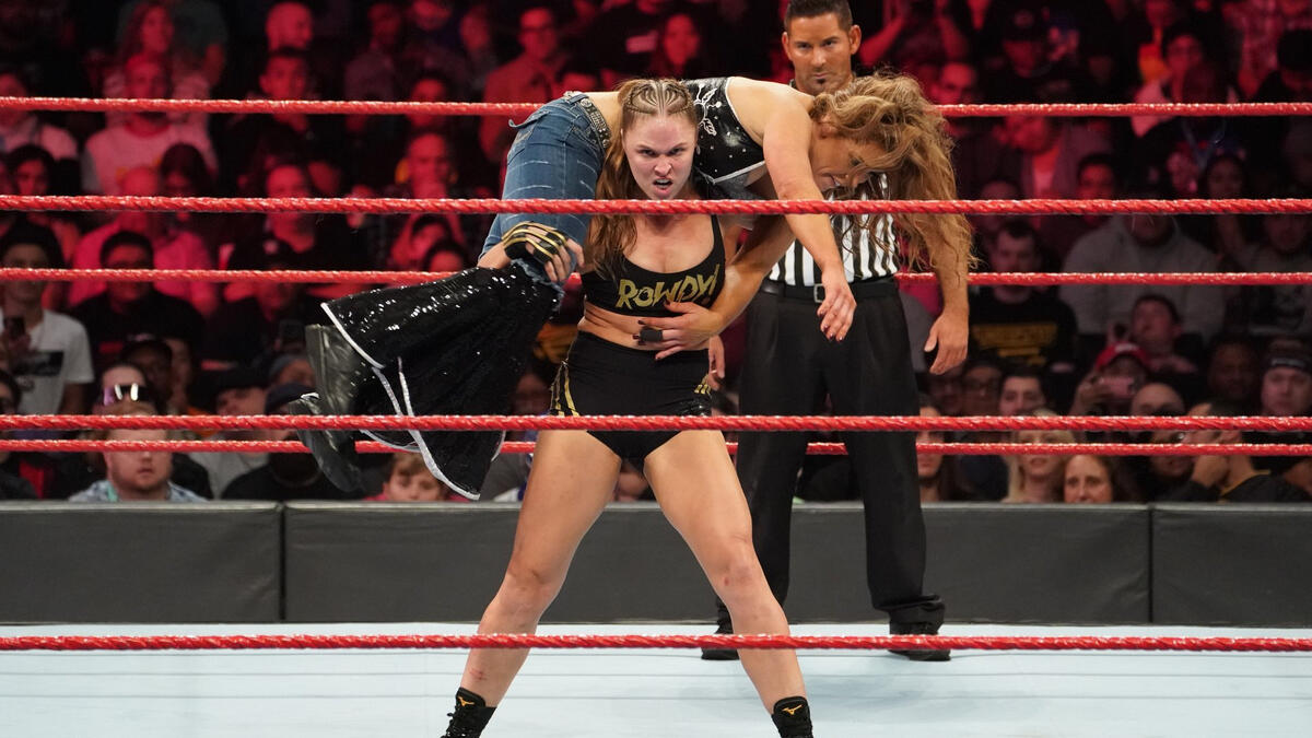 Ronda Rousey vs. Mickie James - Raw Women's Championship Match: Raw ...