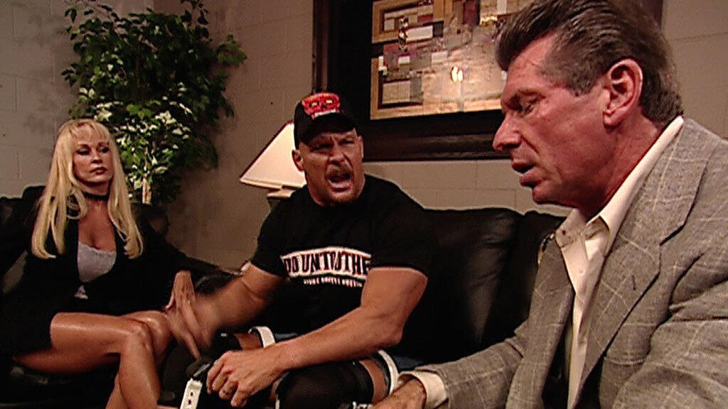 Stone Cold Steve Austin gives Mr. McMahon and Kurt Angle gifts: SmackDown,  July 5, 2001 