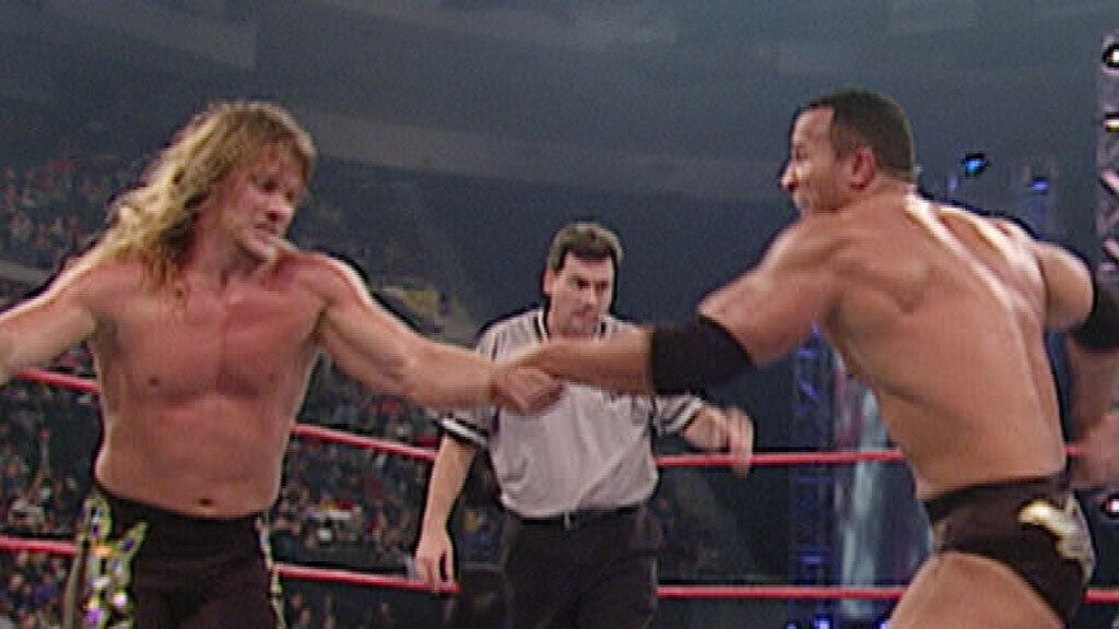 Chris Jericho vs. The Rock - WCW World Heavyweight Championship Match: Raw,  Nov. 5, 2001 | WWE