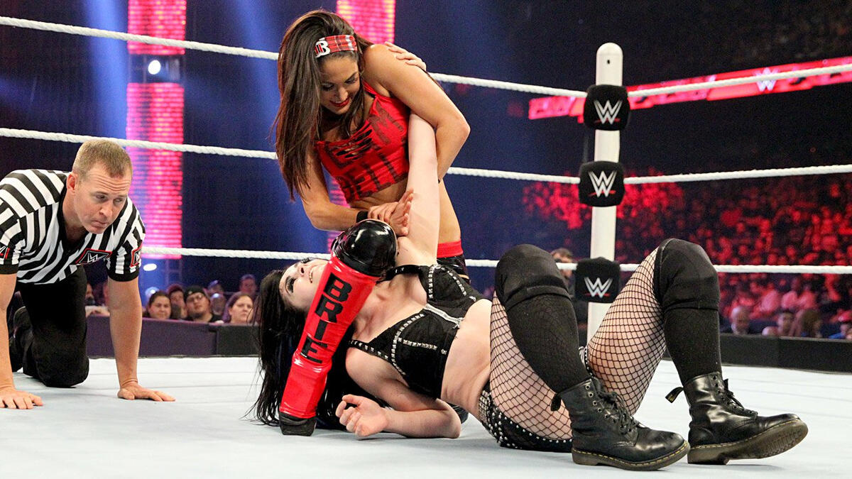 Paige vs. Brie Bella: Raw, July 6, 2015.