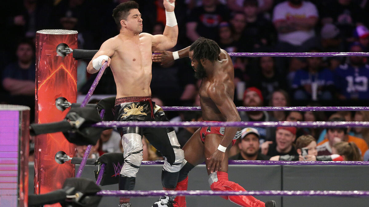 TJ Perkins Vs. Rich Swann Vs. Noam Dar - No. 1 Contender's Match: Raw ...