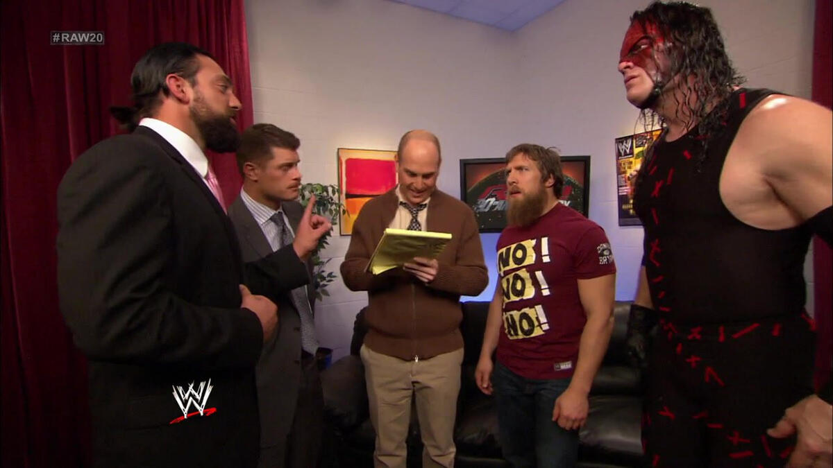 Team Hell No attacks Team Rhodes Scholars during a follow-up evaluation ...