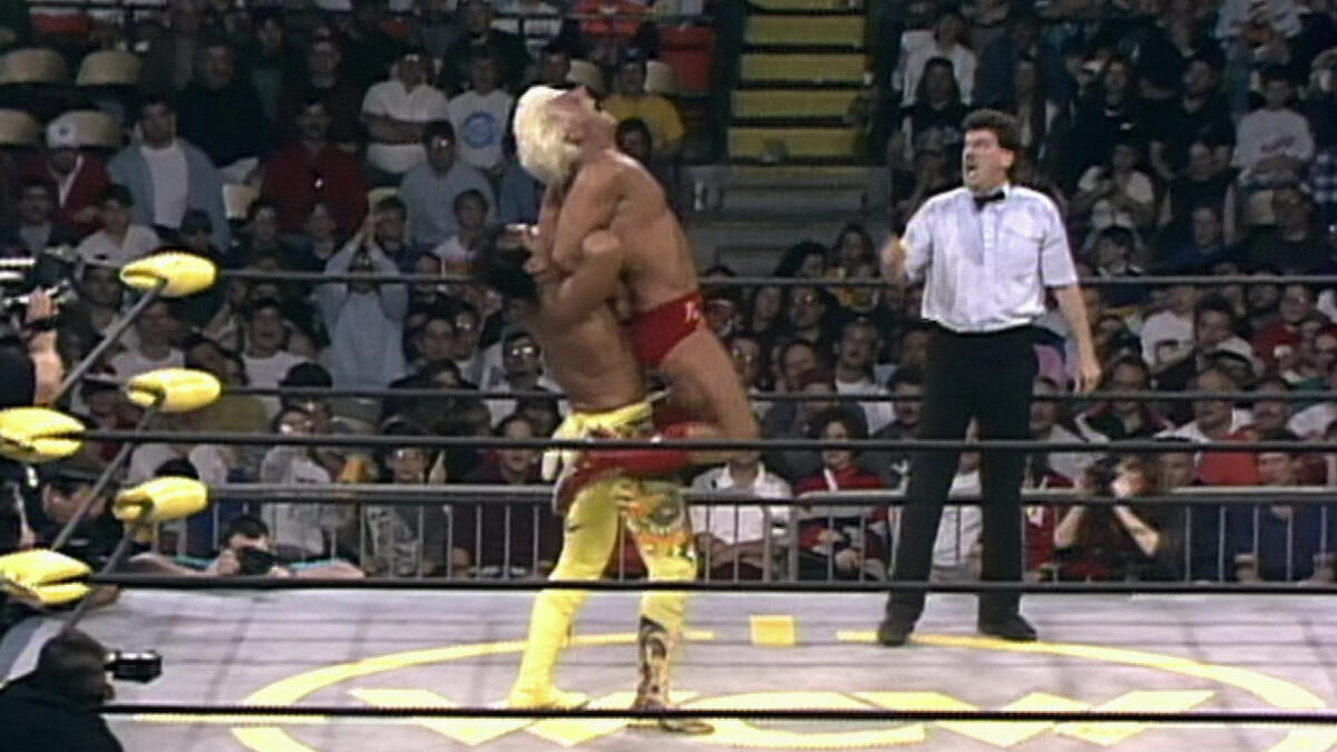 Ricky Steamboat Vs Ric Flair Wcw Championship Match Spring Stampede 1994 Wwe