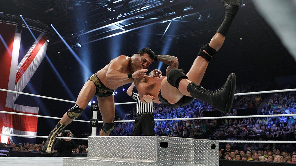 Randy Orton vs. Alberto Del Rio - Falls Count Anywhere Match ...