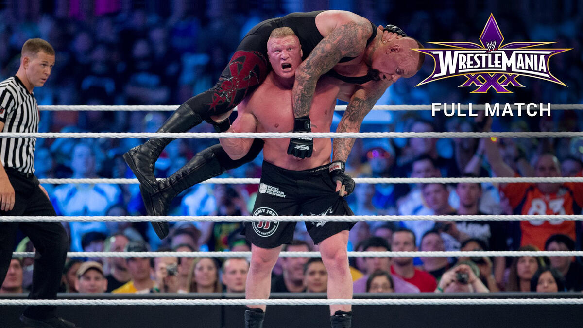 the rock vs brock lesnar wrestlemania 30