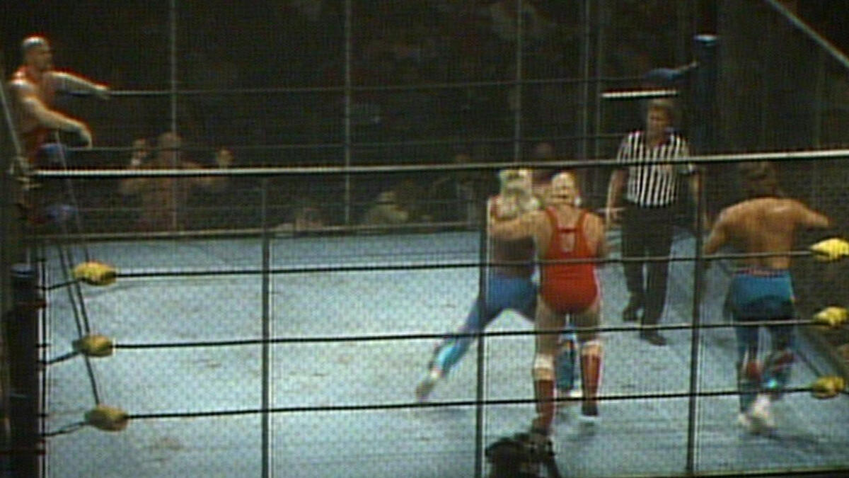 The Rock N Roll Express Vs Ivan And Nikita Koloff Nwa World Tag Team Title Steel Cage Match