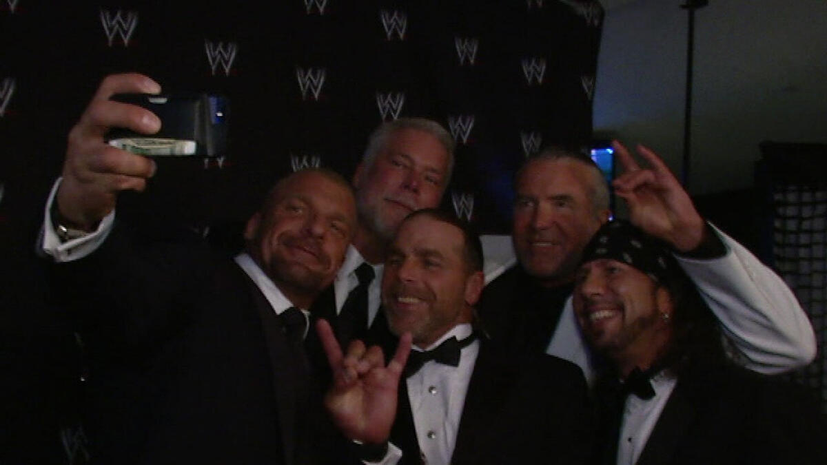 The Kliq Reunites Backstage At The 2014 Wwe Hall Of Fame Ceremony Wwe