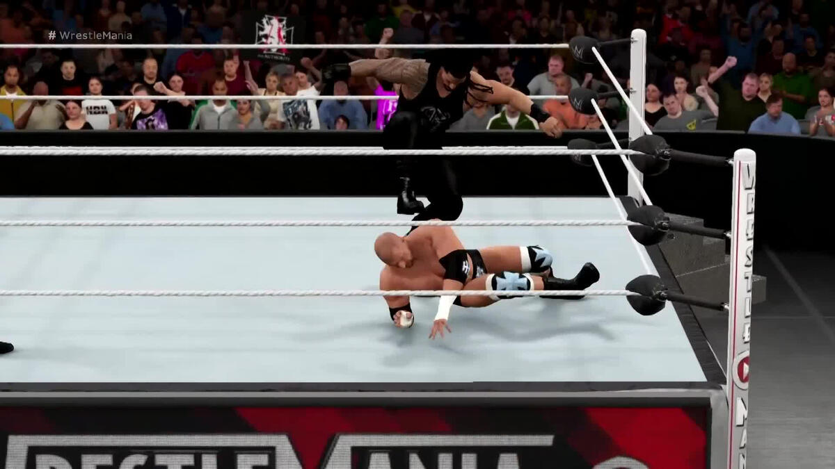 Upupdowndown Wrestlemania 32 Simulation Roman Reigns Vs Triple H Wwe 9060