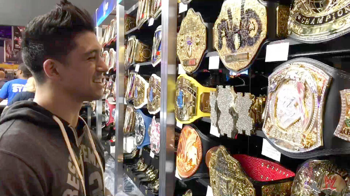 Check out the WrestleMania Superstore with TJ Perkins WWE