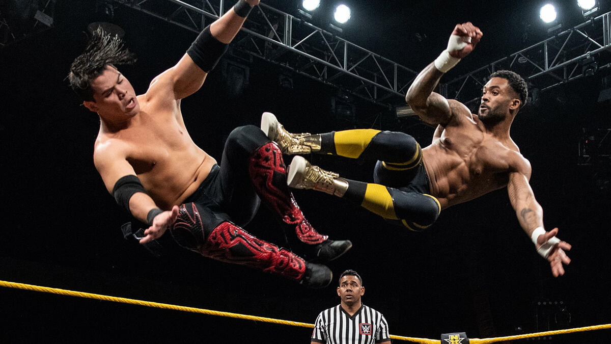 Street Profits vs. Humberto Carrillo  Stacey Ervin Jr.: WWE NXT, Feb. 13, 2019  WWE