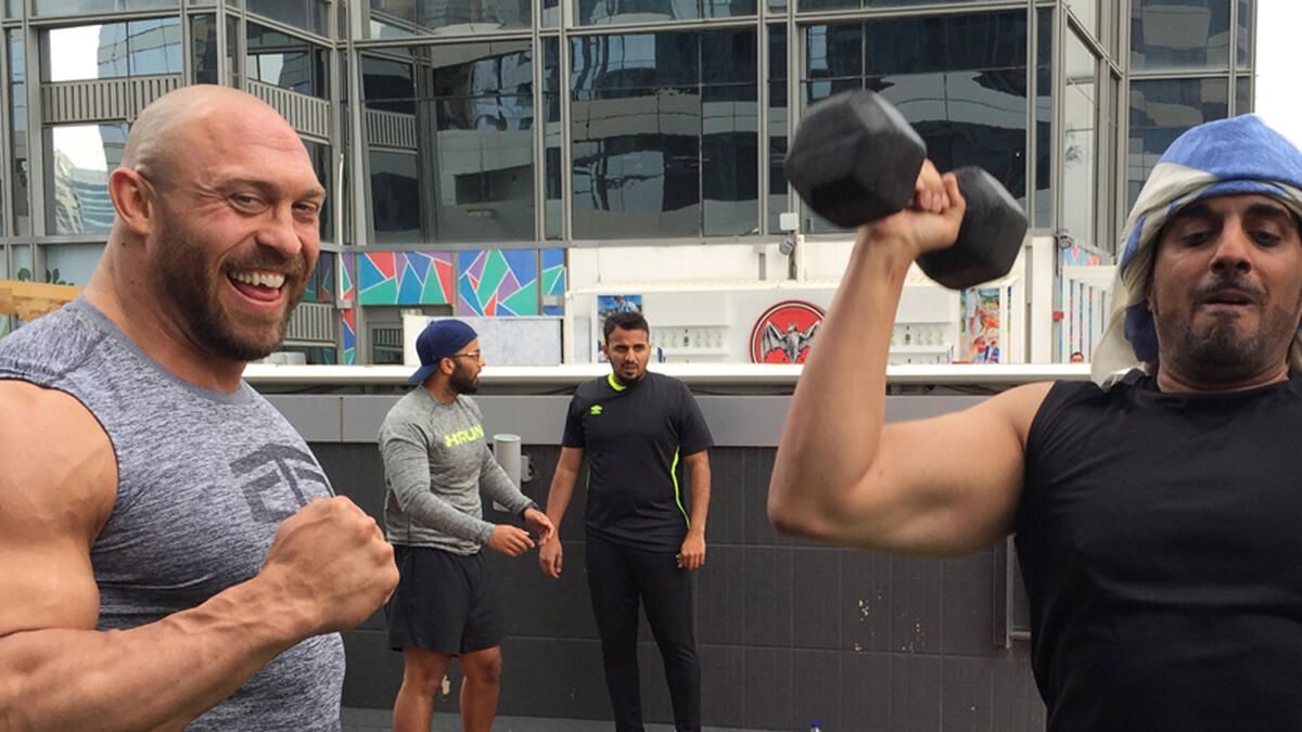 Ryback leads a WWE Workout Experience in Dubai | WWE