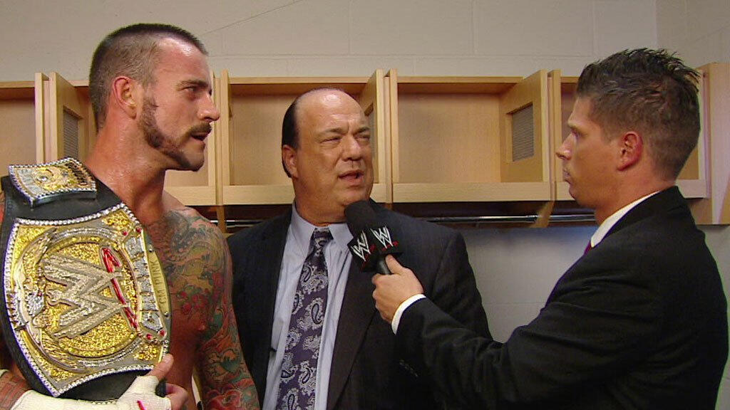 Josh Mathews Interviews CM Punk And Paul Heyman: WWE Main Event ...