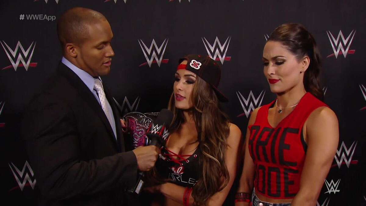 Byron Saxton talks to The Bella Twins: WWE App exclusive, December 16 ...