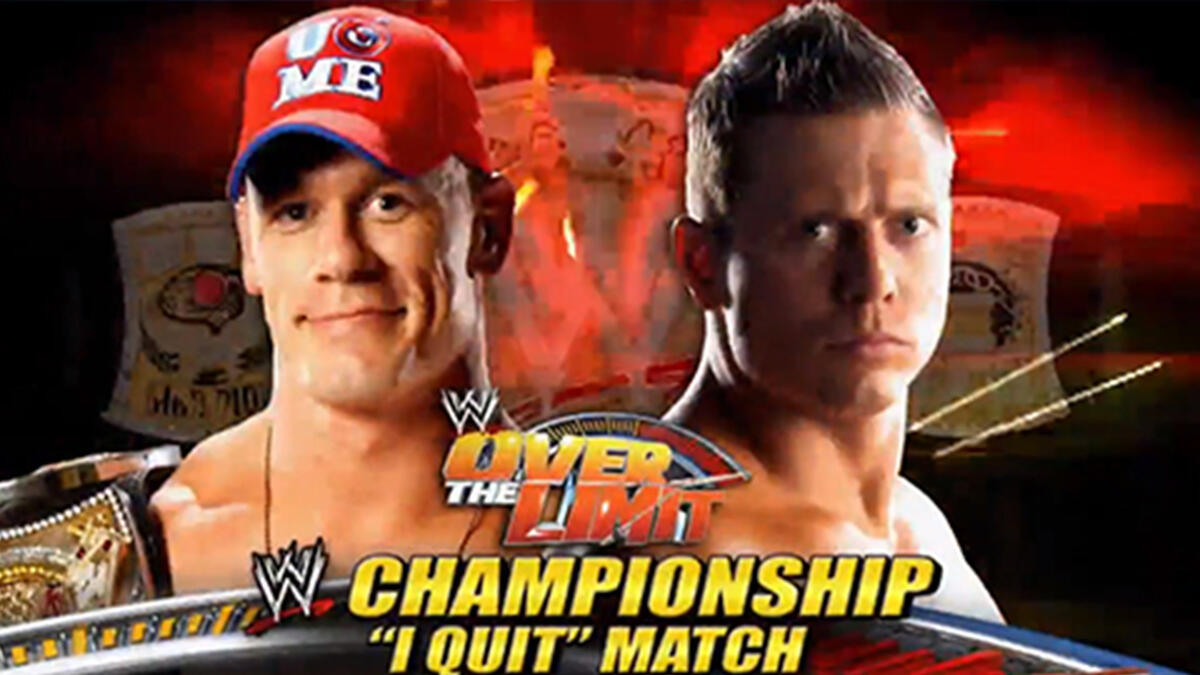 Wwe Over The Limit John Cena Defends His Wwe Championship Against The Miz In An I Quit Match