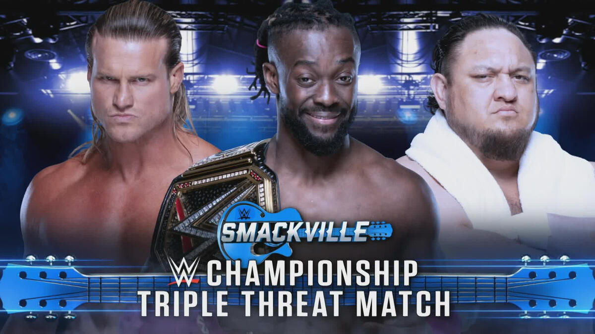 WWE Championship Triple Threat Match at SMACKVILLE tonight | WWE