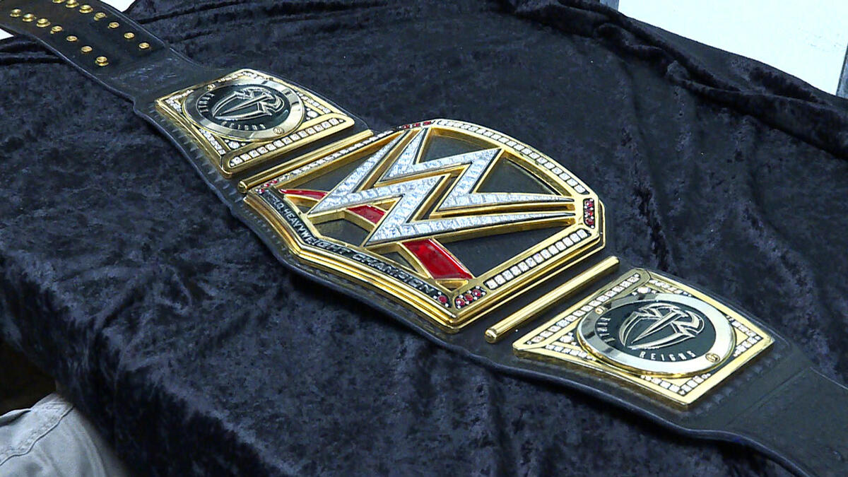 Roman Reigns receives his customized WWE Title plates: WWE.com ...