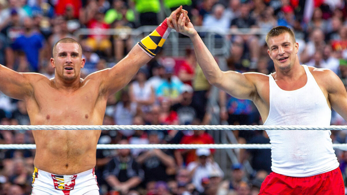 Rob Gronkowski shocks WWE Superstars with WrestleMania announcement: WWE  Now