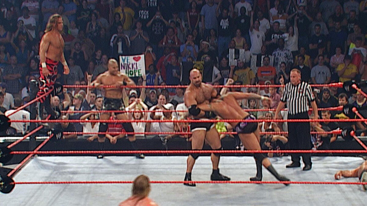 Goldberg Shawn Michaels Maven Vs Evolution Raw Sept Wwe