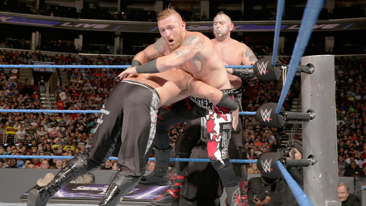 Heath Slater and Rhyno vs. The Ascension - SmackDown Tag Team Title ...