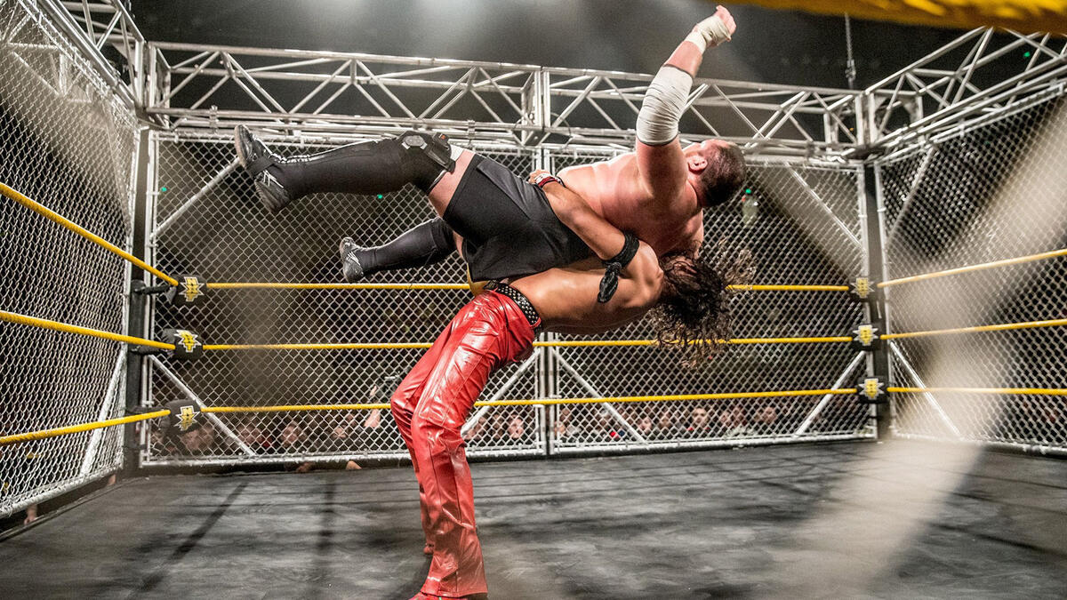 Shinsuke Nakamura vs. Samoa Joe - NXT Championship Steel Cage Match ...