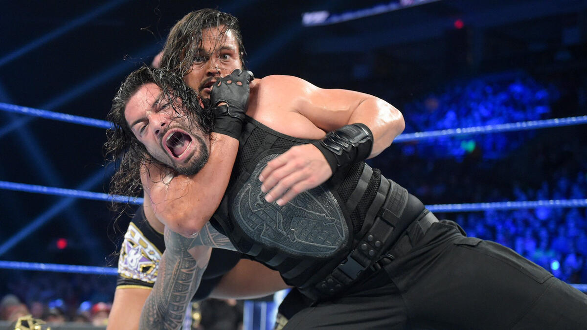 Roman Reigns Vs. The B-Team - 1-on-2 Handicap Match With Special Guest ...