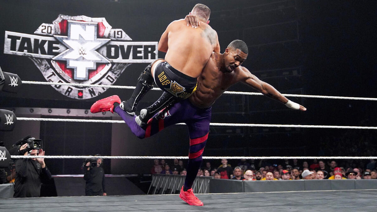 Montez Ford Pays Tribute To The Rock In Nxt Tag Team Title Battle Takeover Toronto Wwe