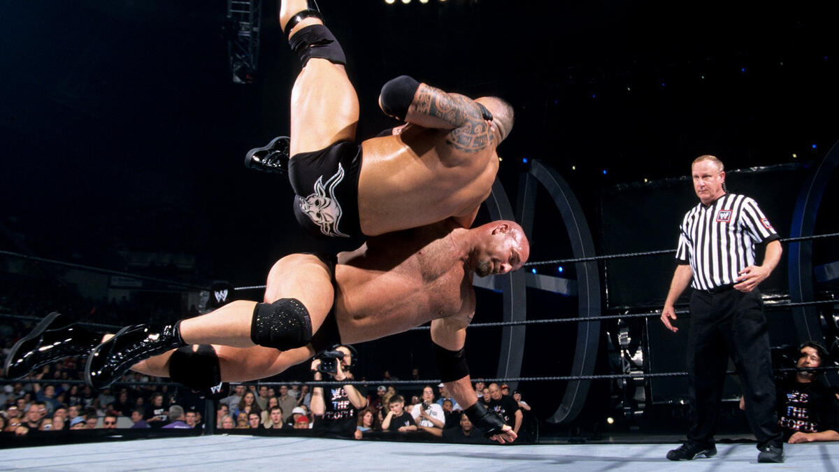 Goldberg steals the Rock Bottom: Backlash 2003 | WWE