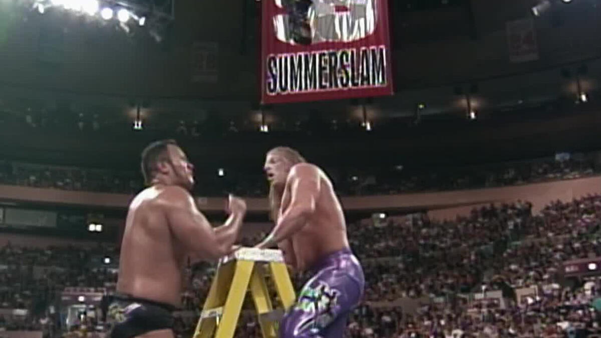 Triple H vs. The Rock - Intercontinental Championship Ladder Match:  SummerSlam 1998 | WWE