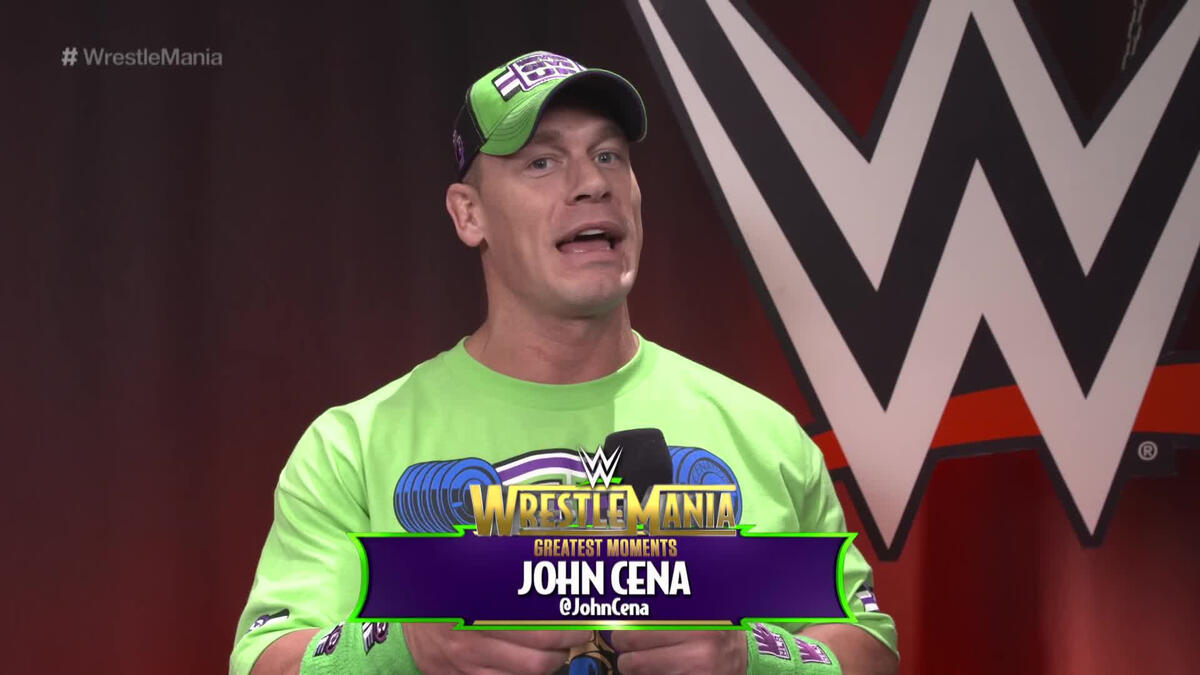 John Cena reveals the 10th greatest moment in WrestleMania history (WWE ...