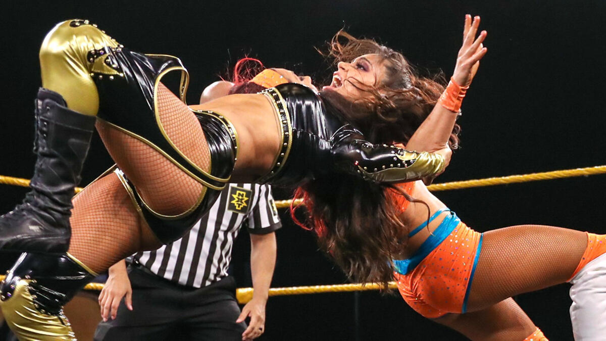 Santana Garrett vs. Aliyah: WWE NXT, June 3, 2020.