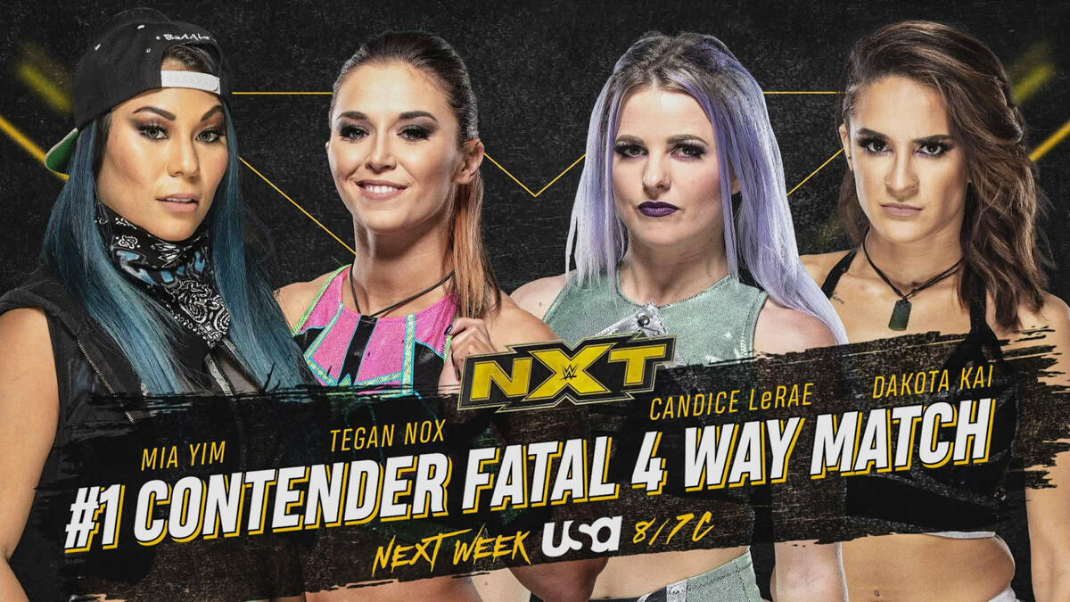 NXT Women’s Title No. 1 Contender’s Fatal 4-Way Match next week: WWE ...