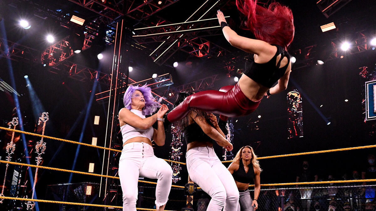 Io Shirai & Zoey Stark fight off The Way: WWE NXT, June 15, 2021 | WWE