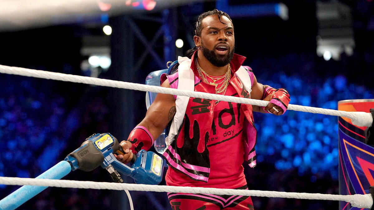 Xavier Woods unleashes the Drip-Stick 2000 on Miz & Morrison ...