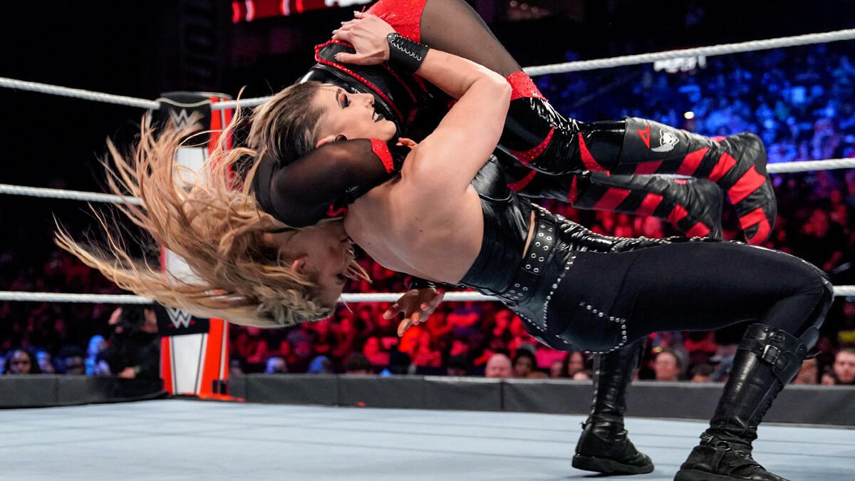 Rhea Ripley And Nikki Ash Vs Natalya And Tamina Wwe Womens Tag Team Championship Match Raw 