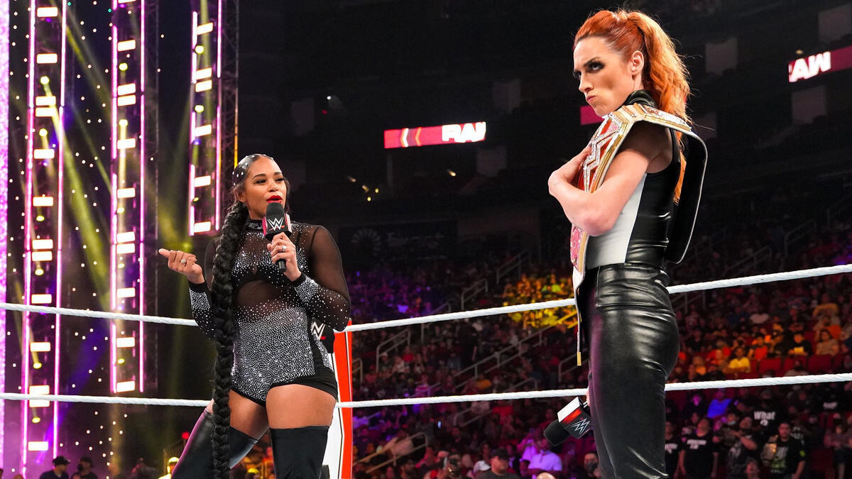 Becky Lynch and Bianca Belair square off in Raw Women’s Title Match ...