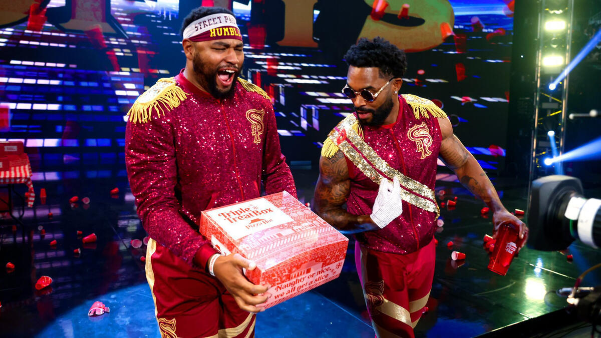 The Street Profits break out the Pizza Hut for Battle Royal: Survivor ...