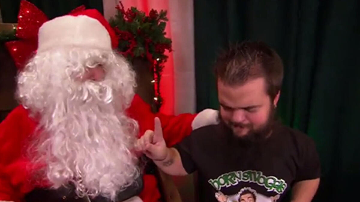 Smackdown: Santa Grants Hornswoggle The Ability To Talk 