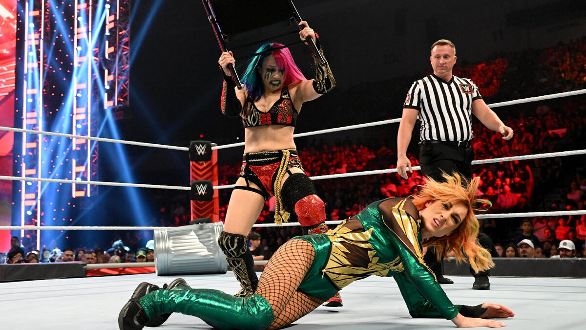 Asuka Vs Becky Lynch — No Holds Barred Match Raw July 4 2022 Wwe