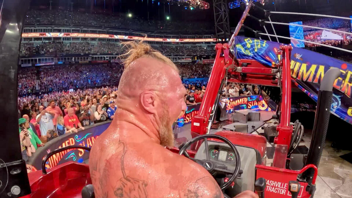 WWE 2K22 Mod Adds Brock Lesnar's SummerSlam Tractor