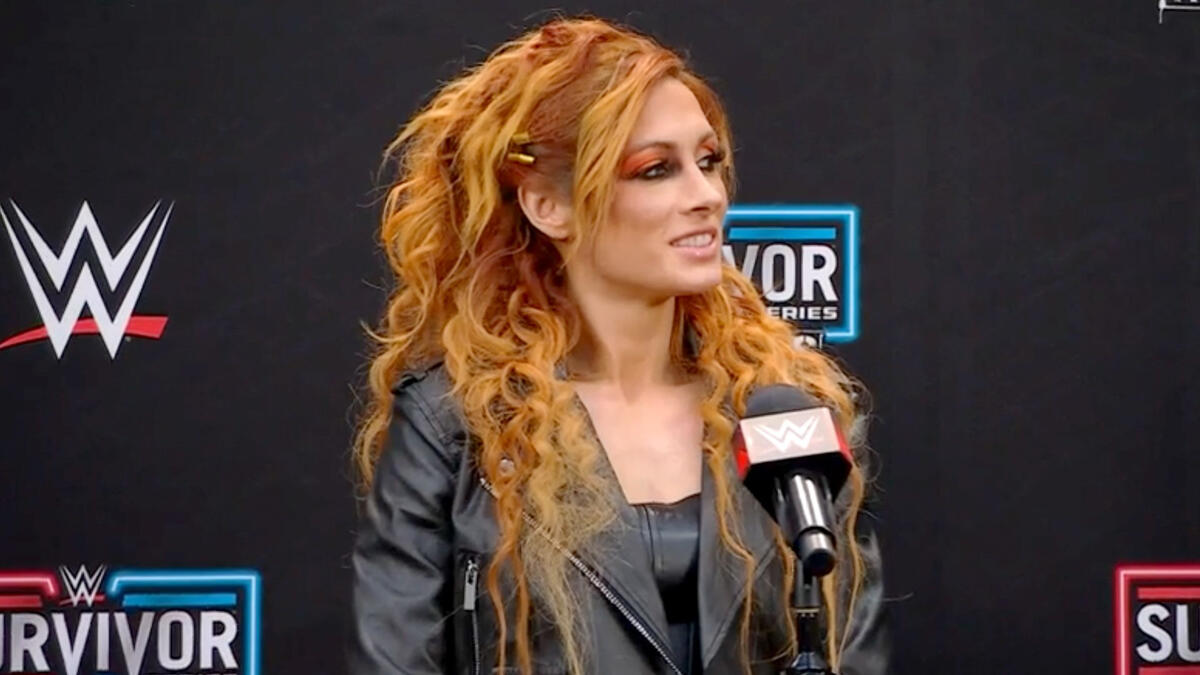 Becky Lynch makes her way to the ring to battle in the 'War Games' match at  WWE's 'Survivor Series', Chicago-Illinois, Fall 2023…