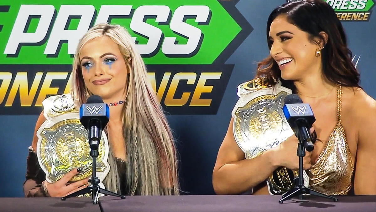 Liv Morgan and Raquel Rodriguez are ready for Cardi B and Megan Thee  Stallion: Money in the Bank 2023 Press Conference highlights | WWE