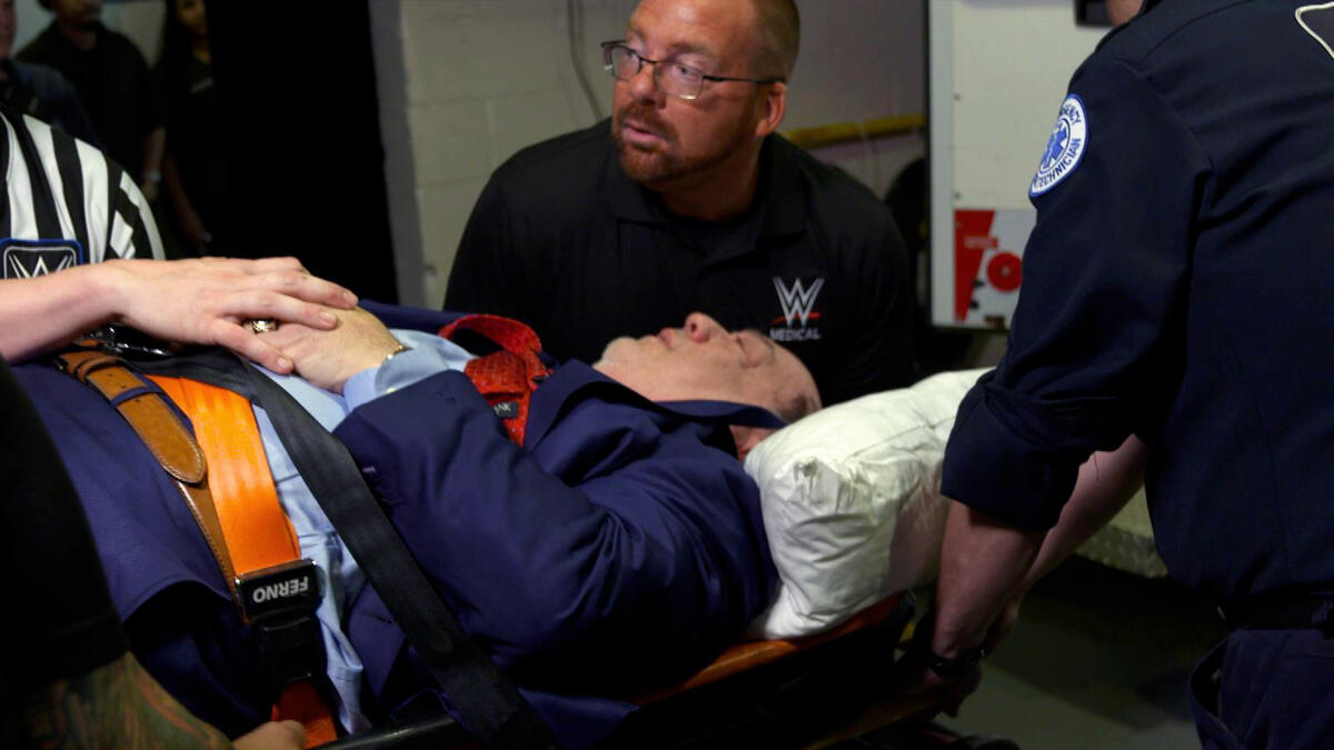 DEVELOPING: Paul Heyman leaves SmackDown in an ambulance: SmackDown ...