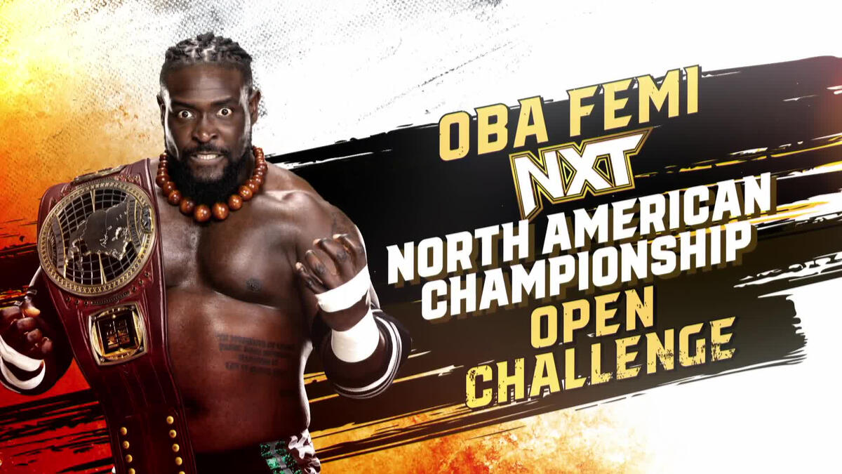 Oba Femis Nxt North American Championship Open Challenge Tonight Nxt