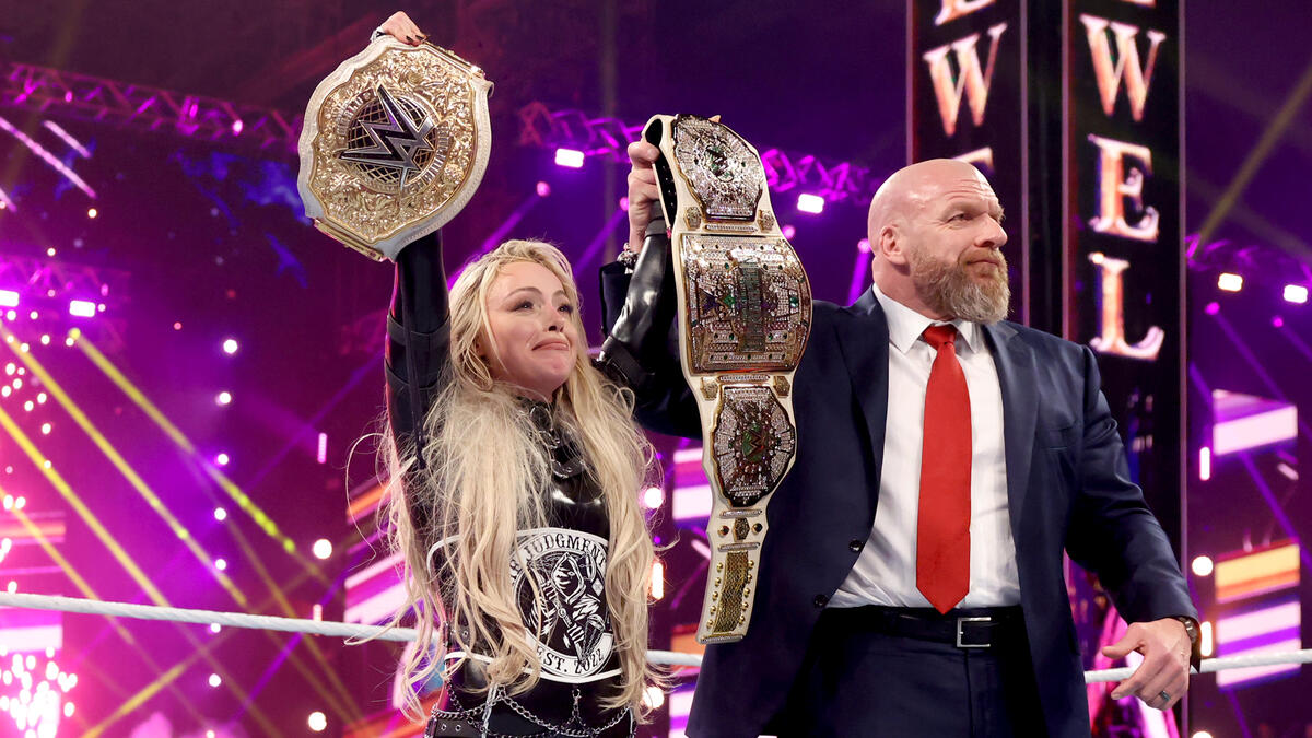 Liv is the firstever Women's Crown Jewel Champion! Crown Jewel