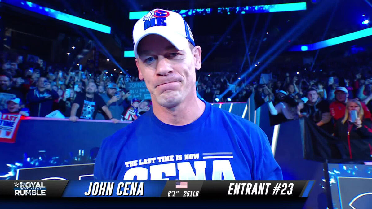 John Cena makes final Royal Rumble entrance of his career Royal Rumble