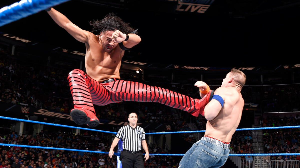 John Cena vs. Shinsuke Nakamura photos WWE